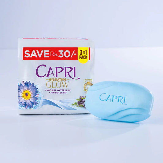 CAPRIL HYDRATING GLOW NATURAL WATER LILLY JUNIPER BERRY 3 IN 1 150 GM