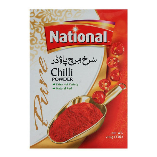 NATIONAL RED CHILLI POWDER 200GM