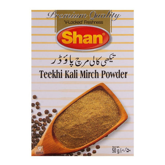 SHAN TEEKHI KALI MIRCH POWDER 50GM