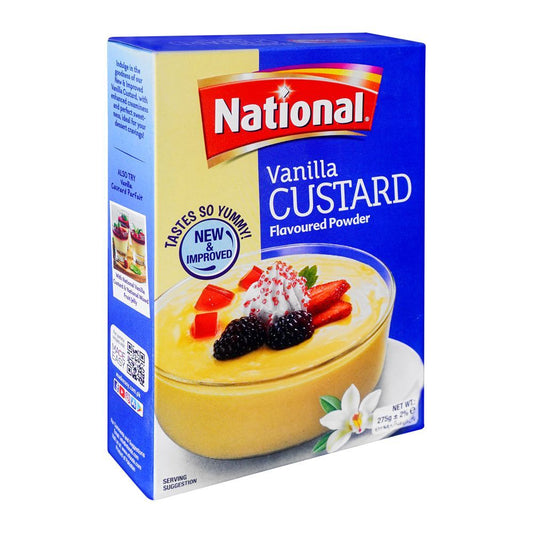 NATIONAL VANILLA CUSTARD FLAVOURED POWDER 275G