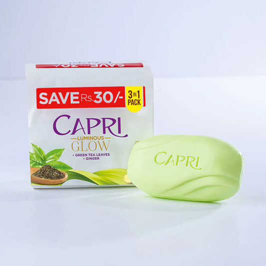 CAPRIL LUMINOUS GLOW GREEN TEA LEAVES GIGER 3 IN 1 160GM