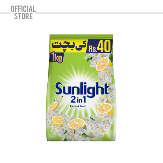 SUNLIGHT 2 IN 1 CLEAN&FRESH 1KG SAVE RS 40