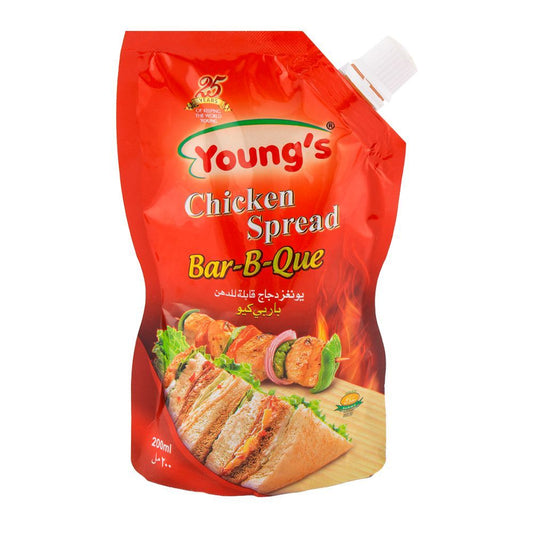 YOUNGS CHICVKEN SPREAD BAR B QUE 200ML