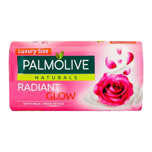 PALMOLIVE NATURALS RADIANT GLOW WITH MILK+ROSE PETALS  165GM