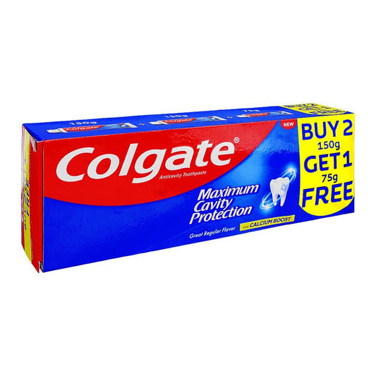 COLGATE MAXIMUM CAVITY PROTECTION BUY 2 150G GET 1 75G