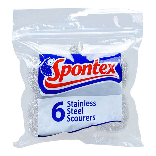 SPONTEX 6 SPIRAL STEEL SPONGE