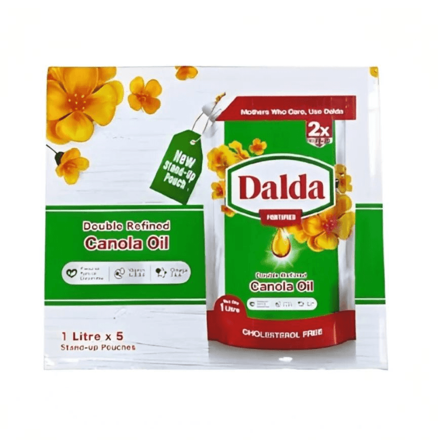 DALDA DOUBLE REFINED CANOLA OIL 1*5