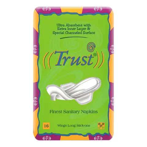 TRUST SANITARY NAPKINS 16 THICK WINGS