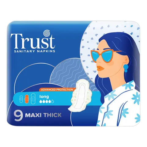 TRUST SANITARY NAPKINS 9 MIXS THICK