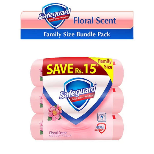 SAFEGUARD FLORAL BLOOM 3 IN 1 SOAP