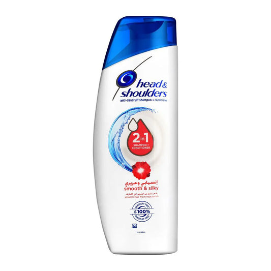 HEAD SHOULDERS SMOOTH&SILKY SHAMPOO+CONDITIONER 360ML