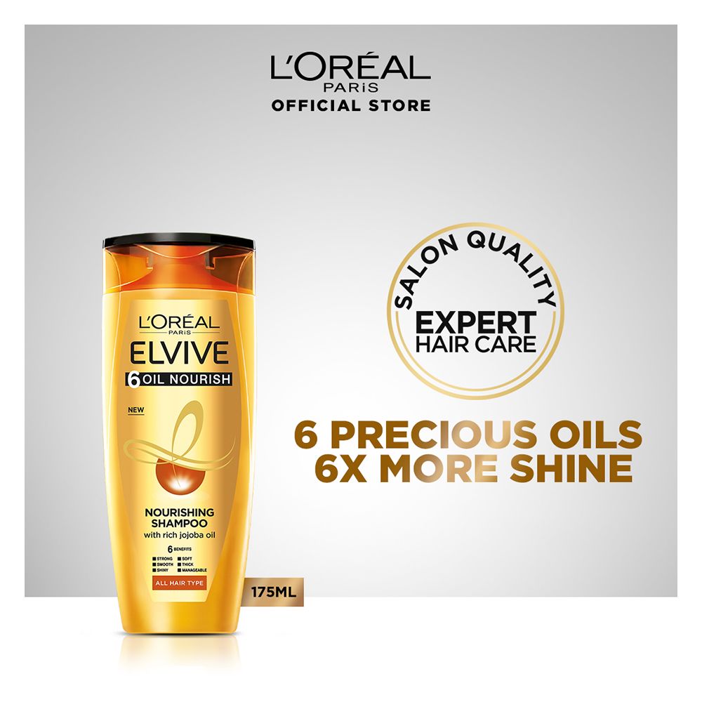 LOREAL PARIS ELVIVE 6 OIL NOURISH SHAMPOO (175ml)