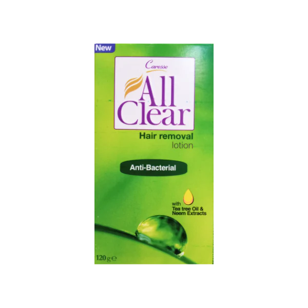 ALL CLEAR HAIR REMOVAL LOTION ANTI-BACTERIAL (120g)