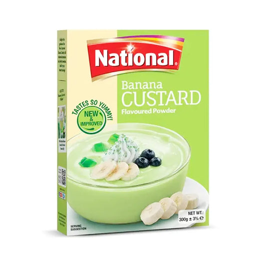 NATIONAL BANANA CUSTARD FLAVOURED POWDER 120G