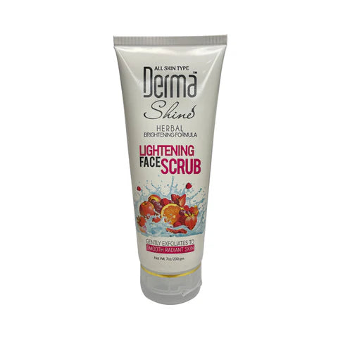 DERMA SHINE LIGHTENING FACE SCRUB 200gm