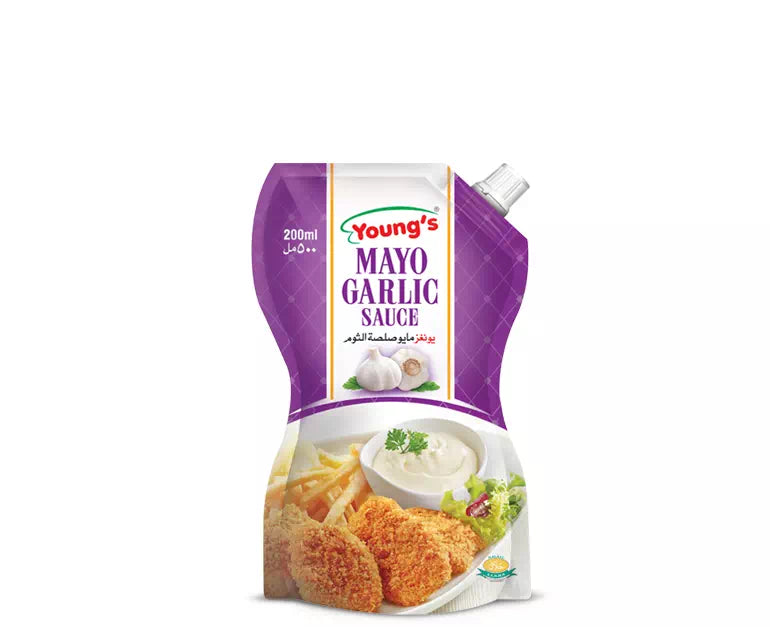 YOUNGS MAYO GARLIC  SAUCE 200ML