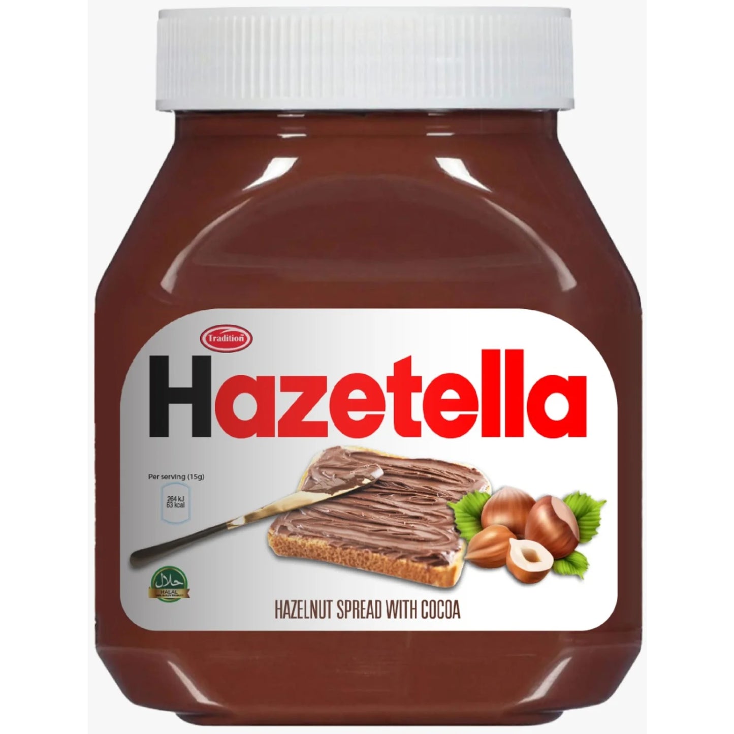 HAZETELLA HAZELNUT SPREAD WITH COCOA 350G