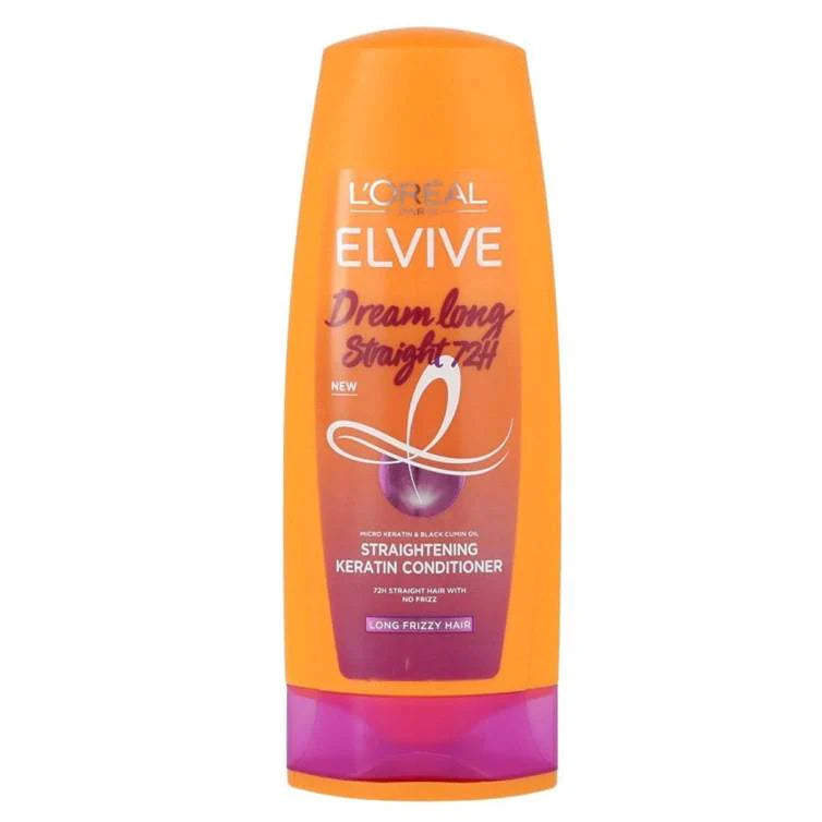 LOREAL ELVIVE DREAM LONG STRAIGHT72H MICRO KERATIN&BLACK CUMIN OIL STRAIGHTENING KERATIN CONDITIONER 175ML