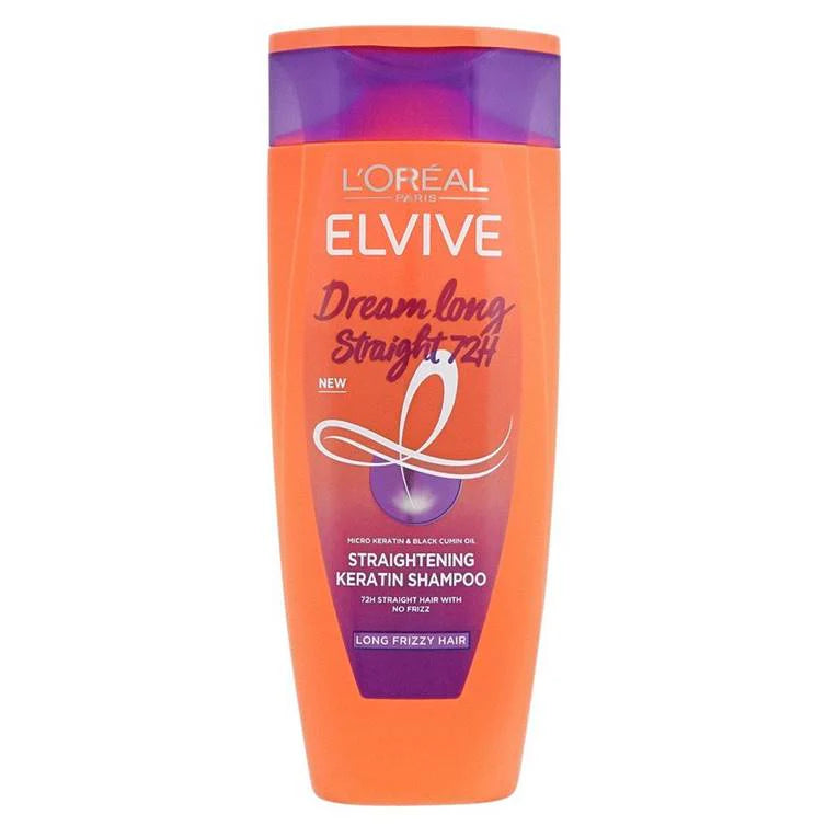 LOREAL ELVIVE DREAM LONG STRAIGHT72H MICRO KERATIN&BLACK CUMIN OIL STRAIGHTENING KERATIN SHAMPOO 175ML