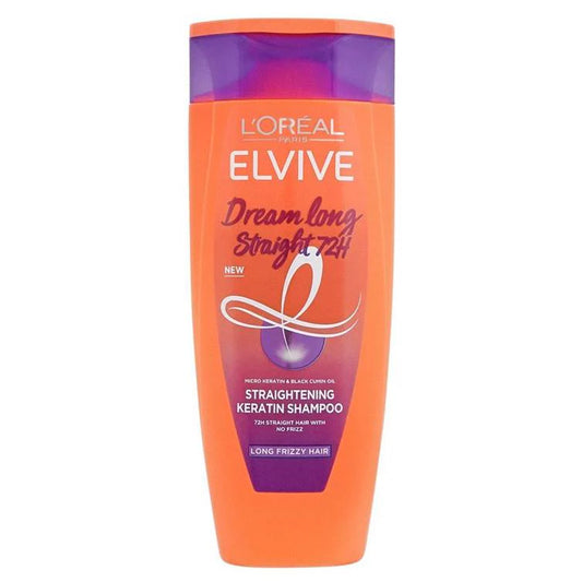 LOREAL ELVIVE DREAM LONG STRAIGHT72H MICRO KERATIN&BLACK CUMIN OIL STRAIGHTENING KERATIN SHAMPOO 175ML