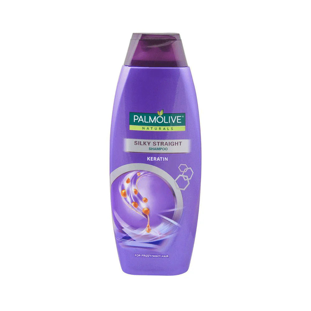 PALMOLIVE NATURALS SILKY STRAIGHT SHAMPOO KERATIN 375ML