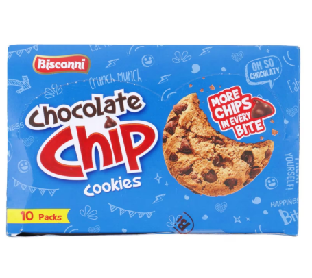 BISCONNI CHOCALTE CHIP COOKIES 10 PACKS