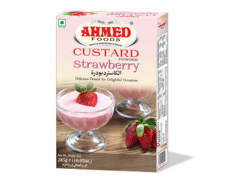 AHMED FOODS CUSTARD STRAWBERRY 285G