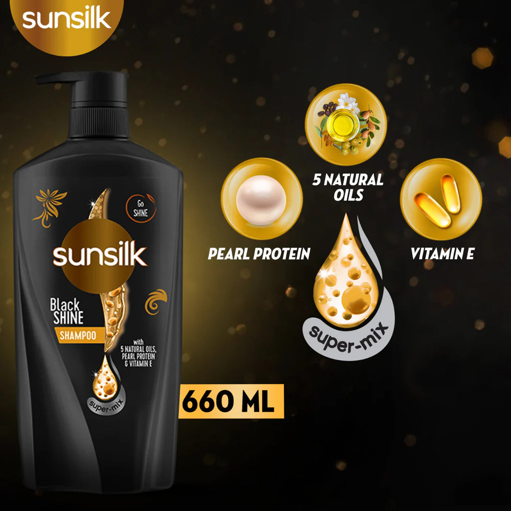 SUNSILK BLACK&SHINE 660ml