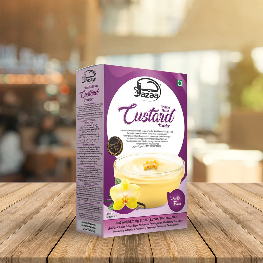 AL JAZAA VANILLA FLAVOUR CUSTARD POWDER 250GM