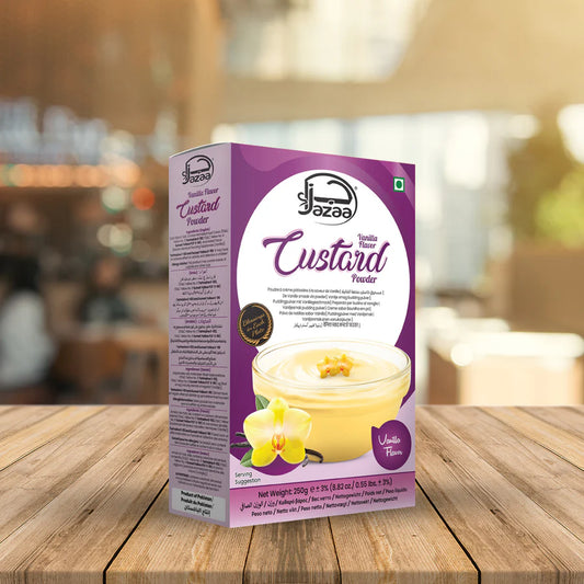 AL JAZAA VANILLA FLAVOUR CUSTARD POWDER 250GM