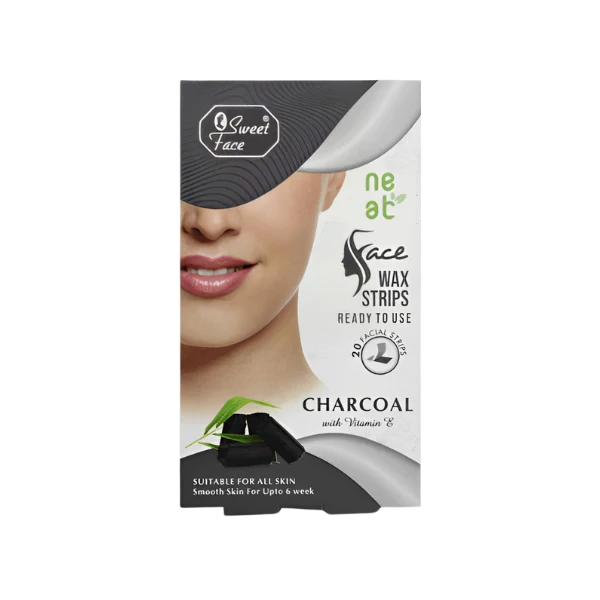 SWEET FACE CHARCOAL WITH VITAMIN E FACE STRIPS 20 Pcs