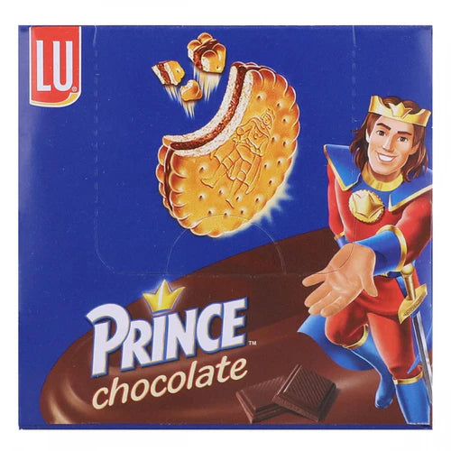 LU PRINCE CHOCOLATE 12 BAR PACKS SANDWICH BISCUITS