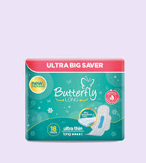 BUTTERFLY LONG EXTRA THIN LONG 18 PADS