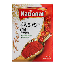 NATIONAL RED CHILLI POWDER 400GM