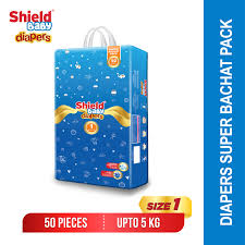 SHIELD BABY DIAPERS ECONMY PACK 50 PCS 3S MEDIUM