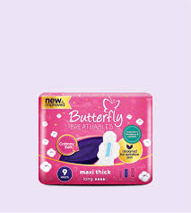 BUTTERFLY BREATHABLES MAXI THICK LONG 9 PADS