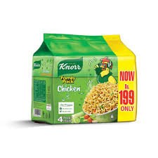 KNORR FAMILY PACK CHICKEN NODDLES 4 PACK INSIDE