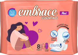 EMBRACE MAXI ESSENTIALS 8 PADS