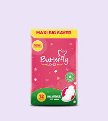 BUTTERFLY BREATHABLES MAXI THICK EXTRA EXTRA LONG 12 PADS