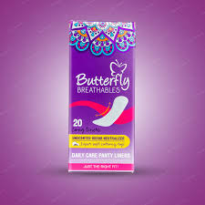 BUTTERFLY BREATHABLES 20 LONG LINERS