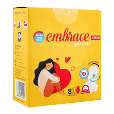 EMBRACE SENSITIVES ULTRA THIN 8 PADS