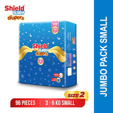 SHIELD BABY DIAPERS ECONMY PACK 1S LARGE 50 PCS