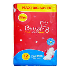 BUTTERFLY BREATHABLES MAXI THICK  LONG 12 PADS