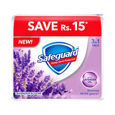 SAFEGUARD LAVENDER BLOOM 3 IN 1