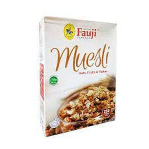 FAUJI MUESLI NUTS FRUITS & FLAKES  150G