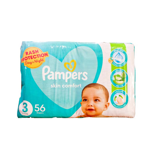 PAMPERS SKIN COMFORT 56 DIAPERS 5-9KG