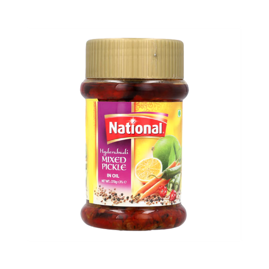 NATIONAL HYDERABADI MIXED PICKLE IN OIL 370G