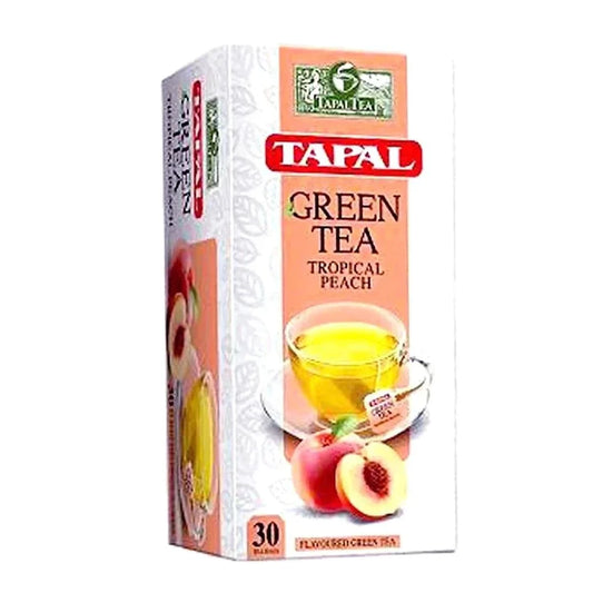 TAPAL GREEN TEA TROPICAL PEACH 30 TEA BAGS